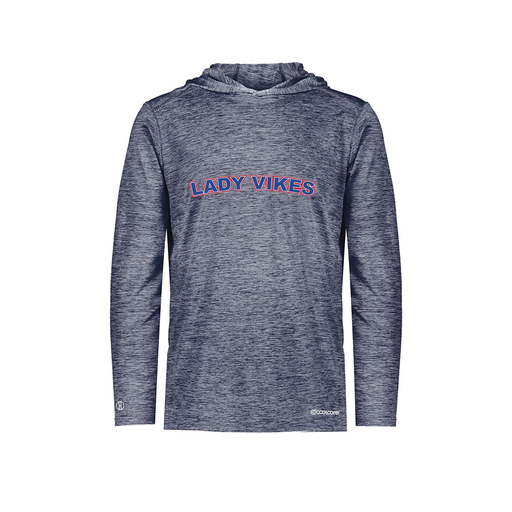 [FOLHCGNV-YS-LOGO1] Decker Youth Charge Hoodie (Youth S, Navy, Logo 1)